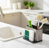 Stainless Steel Sink Storage Rack – Kitchen & Bathroom Organizer