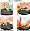 2-in-1 Divided Non-Stick Frying Pan – 3-Section Breakfast Skillet