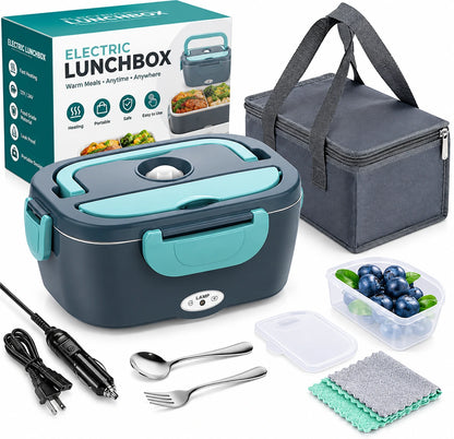 Portable Electric Lunch Box – 12V Food Warmer for Work & Car