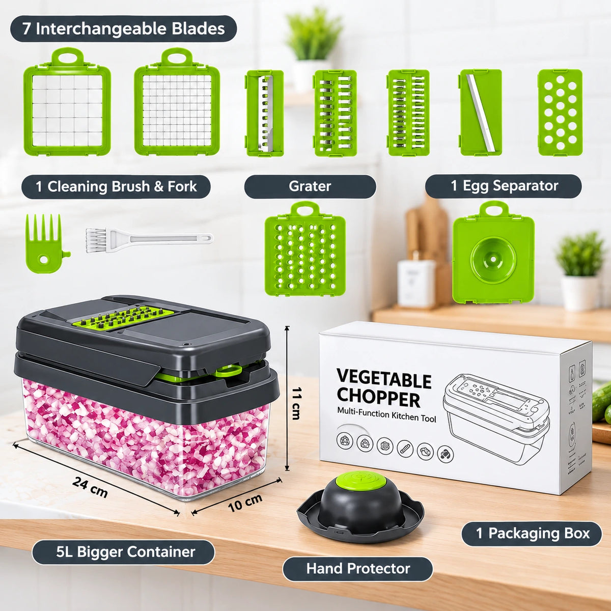 Multi-Function Vegetable Chopper & Slicer