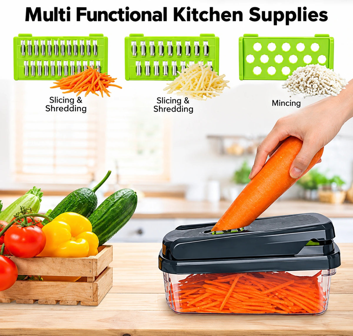 Multi-Function Vegetable Chopper & Slicer