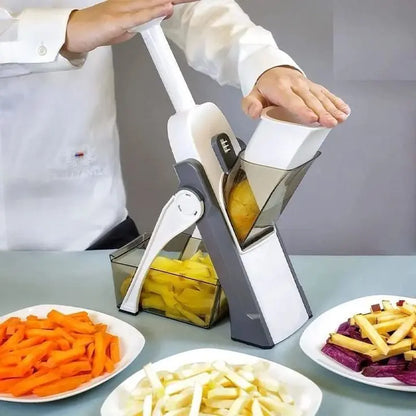 Manual Vegetable Cutter – 4-in-1 Adjustable Mandoline Slicer